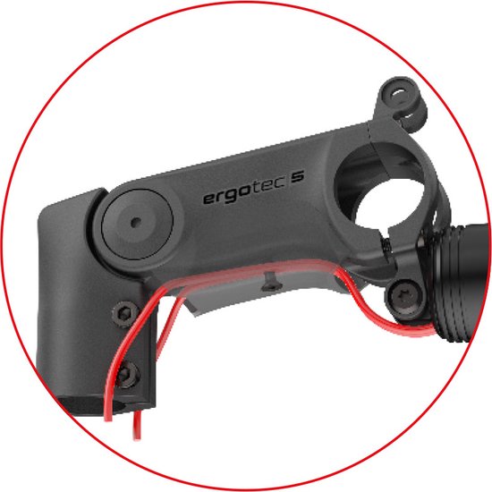 Stuurpen ahead Ergotec 50 XL SI ø28.6mm vork / 110mm / ø31.8mm - zwart van Ergotec