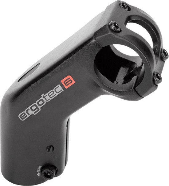 Stuurpen Ergotec High Barracuda ahead ø28,6 / 90 / 31,8 mm - zwart van Merkloos