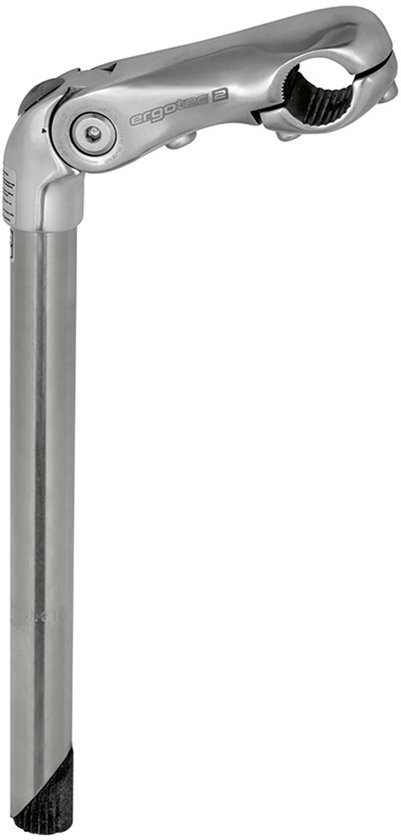 Stuurpen Ergotec Kobra verstelbaar RVS 25,4 / 300x90 / 25,4 mm - zilver