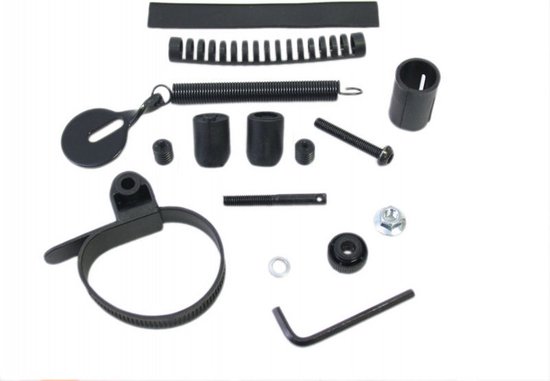 Stuurstabilisator 1"- 1.1/8" conusbevestiging onder vorkbuis van Touratech