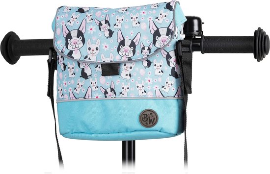 Stuurtas, compatibel met Puky met Woom loopfiets, wielen, fietstas voor kinderen, waterafstotend, met schouderriem (model 6) van Wheeloo