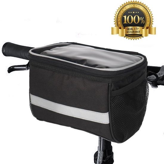 Stuurtas Fiets - Afneembare Fietstas Stuur met Smartphone Houder - met Isolatie - Telefoon Fiets Tas - Waterproof - Zwart van Wheelzz Reviews