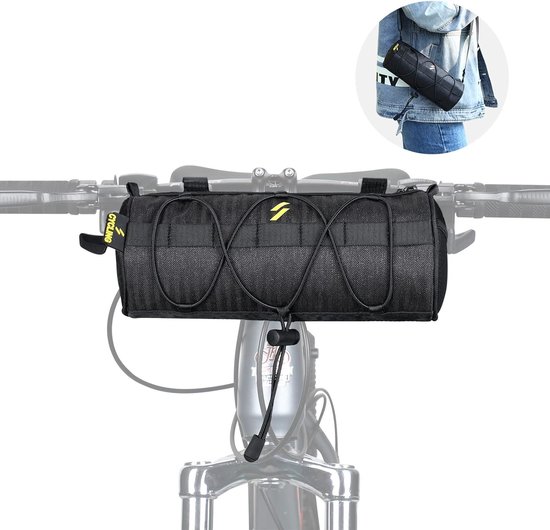 Stuurtas, fietstas voor op het stuur, stuurtas, kleine tas, voorvak, bovenbuistas met schouderriem voor racefiets, mountainbike, fietsen van Velmia