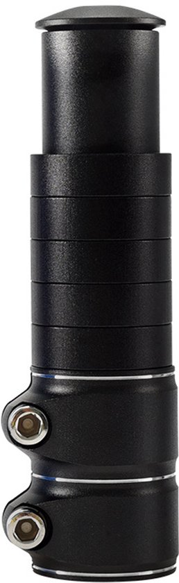 Stuurverhoger van aluminium - Stuurverhoger voor mountainbikes - verstelbare fietsstuurverhoging - voorvorkkraanlift - verlengstuk - universele accessoires van Merkloos