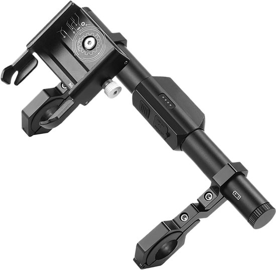 Stuurverlenging Fiets - Fiets Accessoire Stuurhouder - Veilig Fietsen - Geïntegreerde LED Verlichting - 23.2x10.5 cm - Zwart