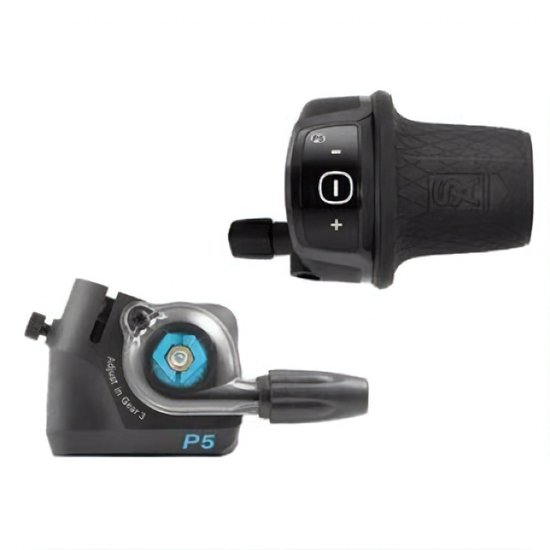 Sunrace 5-speed draaiversteller - interne naaf - clickbox - zwart van Sunrace