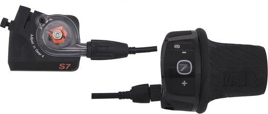 Sunrace Draaiversteller 7-speed - Clickbox - Geschikt voor SRAM S7 - Rechts - Zwart van Sunrace