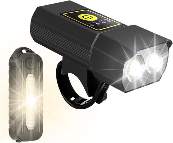 Super Bright Bike Light – Bicycle Headlight, Rechargeable USB Lamp | Waterproof Front Light for Road Bike, Scooter, Helmet, Home Work, Evening Trip, Outdoor Use, Men Women Safety Night Lights