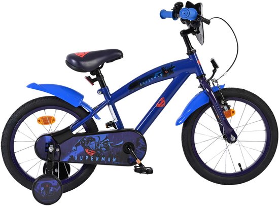 Superman Kinderfiets - Jongens - 16 inch - Blauw van Merkloos