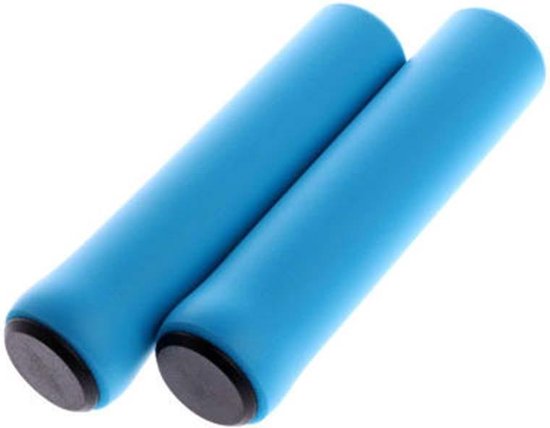 Superzachte fietsstuur, fiets siliconen antislip stuur antislip schokabsorberende handvatten [blauw] van VeloVinyl