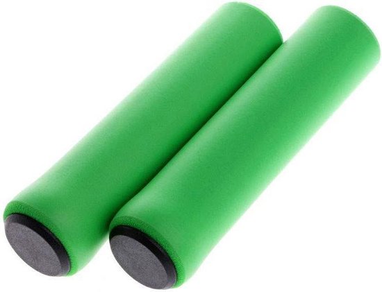 Superzachte fietsstuur, fiets siliconen antislip stuur antislip schokabsorberende handvatten [groen] van Merkloos