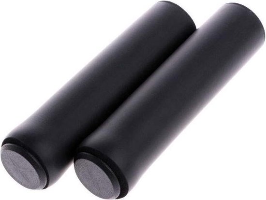Superzachte fietsstuur, fiets siliconen antislip stuur antislip schokabsorberende handvatten [zwart] van Merkloos