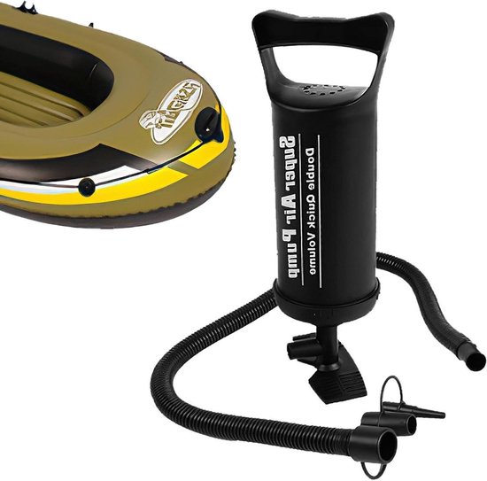 Swimming Ring Air Pump, Push Hand Pump Set, Inflatable Mattress, Bicycle Pump, Football Pump, Bicycle Pump, Balloon Inflator for Camping, Travel, Garden