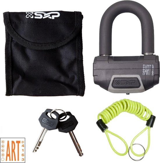 SXP Schijfremslot ART 4 - Remschijfslot - ART4 Motorslot - Gebruiksvriendelijke Beveiliging voor je Motor - Zwart van SXP