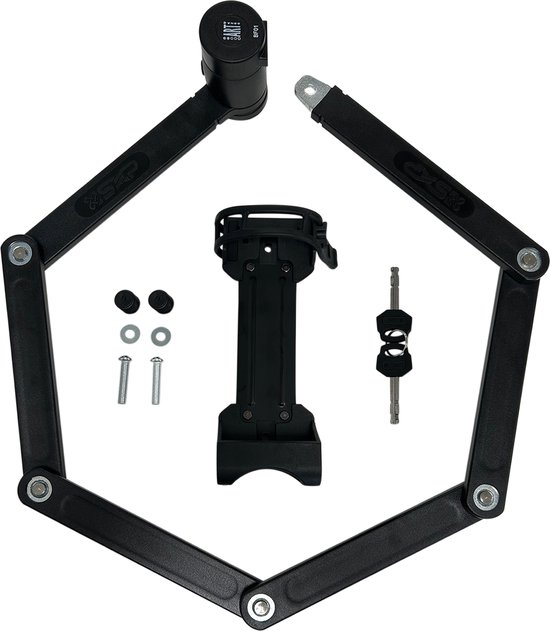 SXP Vouwslot ART 2 – Fietsslot – Inclusief houder – 2 sleutels – Zwart van SXP