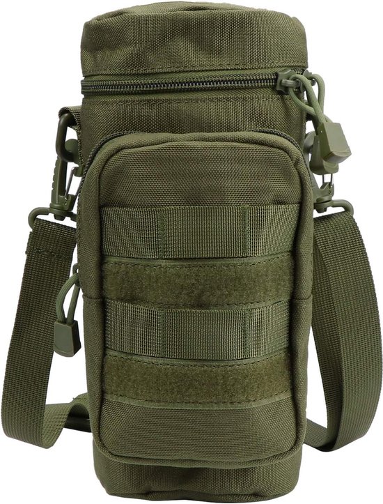 Tactische flessenhouder, Molle-waterfleshouder, militaire drinkzak, flessenhouder, voor wandelen, fietsen, hardlopen, kamperen van T