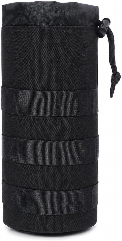 Tactische waterflessentas, flessenhouder van 1000D nylon, zwarte flessentas, waterflessenhouder voor rugzak, riem - ShopVlot