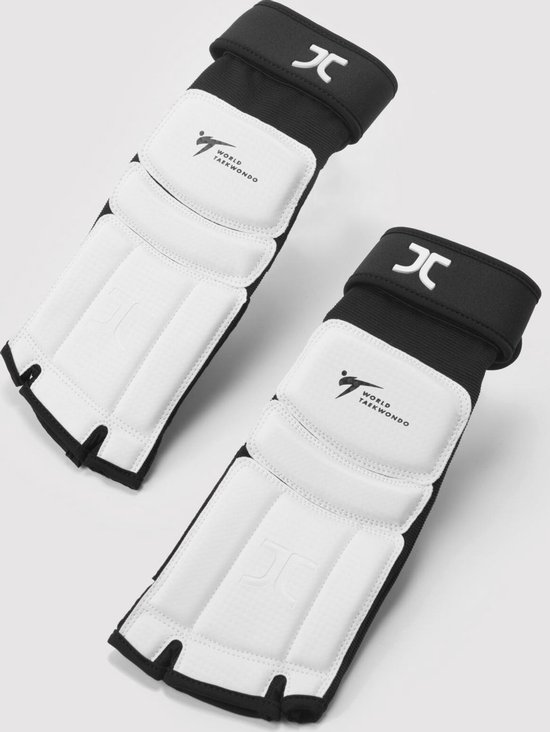 Taekwondo-voetbeschermers JCalicu | WT-goedgekeurd | Wit (Maat: M) van T