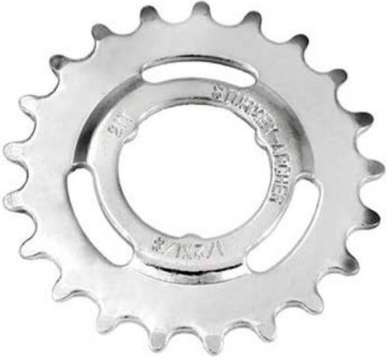Tandwiel Sturmey Archer 21T - 3/32 doorgezet - verchroomd van Merkloos