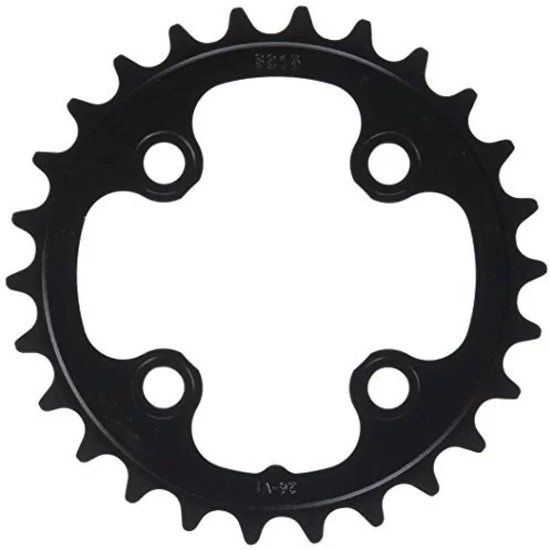 Tandwiel truvativ 26t mtb steek 64 v1 3mm zw stylo - ZWART van Merkloos