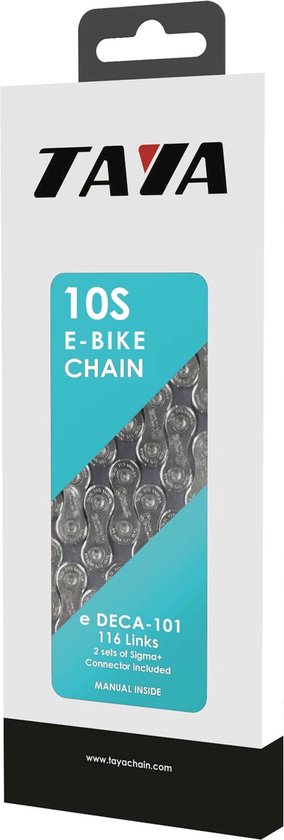 Taya ketting deca-101 10 speed 1/2x5/64 136 schakels zilver in doosje van Merkloos