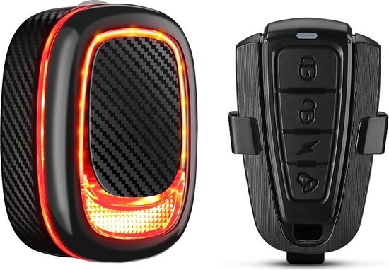 TechU™ Fietsalarm Anti-Dieven – Fietslicht met Alarm tegen Inbrekers – USB – Waterdichte Fietslamp – Achterlicht Fiets