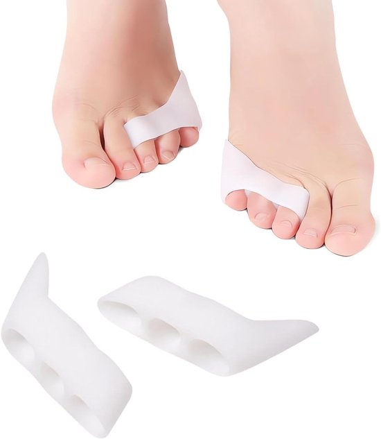 Teen Separator Set - Teen Correctie Hulpmiddel - Voet Comfort - Zachte Siliconen - 8 Stuks - Transparant van Merkloos