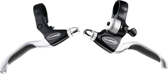 Tektro Remhendelpaar - CL530TS+CL535RT - V-brake met geïntegreerde fietsbel - zwart/satijn