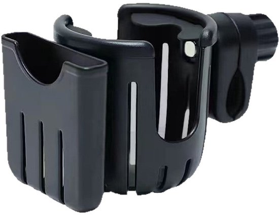 Telefoonhouder voor de fiets - bidonhouder - bidonhouder fiets - Bekerhouder voor de fiets - Universele drankhouder - Zwart - Kunststof/Hars