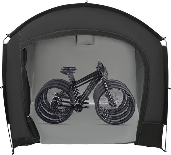 Tent - 1 stuks Zwarte - Vrijstaande Fietsopslag Tent van Merkloos