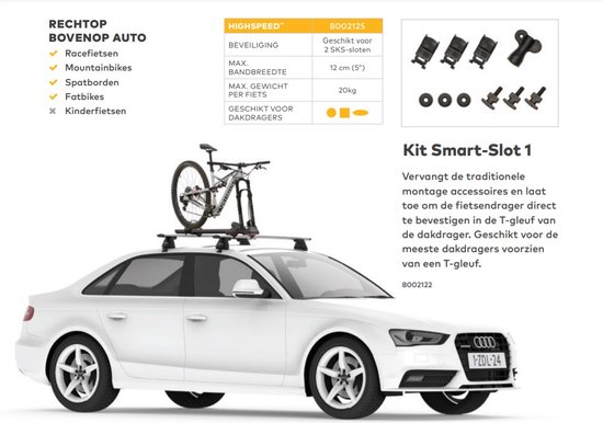 Tesla Model 3 S X en Y Dak Fietsendrager Fietsdrager 2 electrische fietsen Auto Fietsendragers Accessoires van Tesla