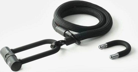 TEXLOCK eyelet - U/X lock - Fietsslot - ART2 - M - 120 cm - Zwart van TEXLOCK
