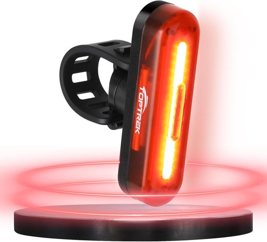 Thijox - Achterlicht Fiets LED 200 Meter Zichtbereik, StVZO Goedgekeurd, USB-C Oplaadbaar, IPX5 Waterdicht Fietslicht Achter voor Racefiets, MTB, E-bi