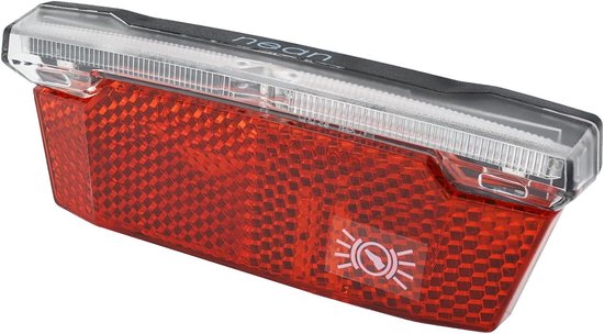Thijox - Fiets Dynamo LED Achterlicht met Remlichtindicator, Waterdicht Achterlicht met Reflector, StVZO-goedkeurd, Standlicht en 220 Graden Lichthoek