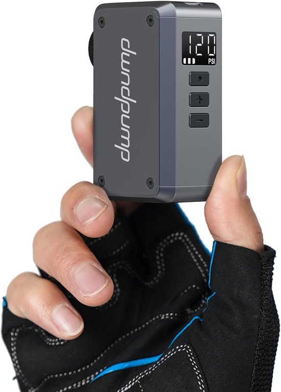 Thijox - Mini Fietspomp, Draagbare Elektrische Fietsbandenpomp Met Meter, Automatische Stop, Max 120psi, Oplaadbare Luchtpomp Voor Presta En Schrader