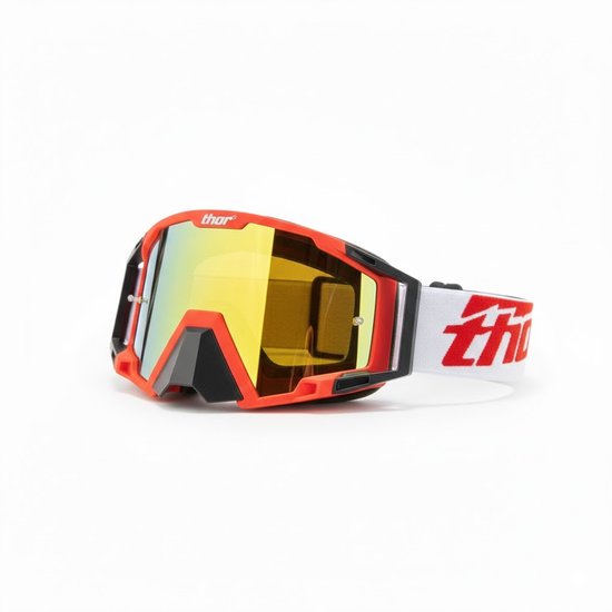 THOR® – Premium Crossbril - Skibril – Antikras Lens - UV-bescherming – Unisex – Rood