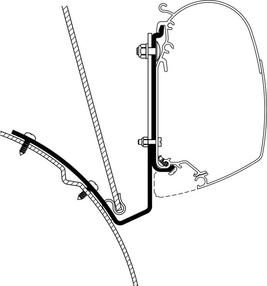 Thule Luifel Adapter VW T4 Liftdak van T