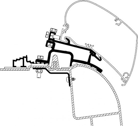 Thule Renault Master/Opel Movano Adapter 1998-2010 van T