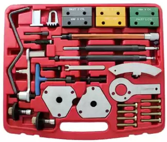 Timing set Fiat-Uitgebreide set met tijdafstelgereedschap voor Fiat en gelijke Alfa Romeo en Lancia motoren. van T