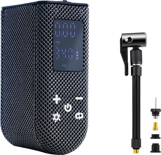 Tireboost TBS2 Elektrische Fietspomp oplaadbaar met display <60DB-630mAh accu 135 Gram van Merkloos