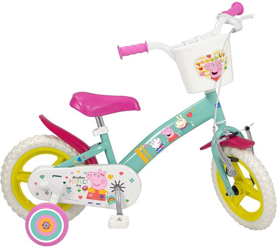 Toimsa Bikes En71 Peppa Pig 12´´ Fiets Veelkleurig 24 Months-4 Years van Merkloos
