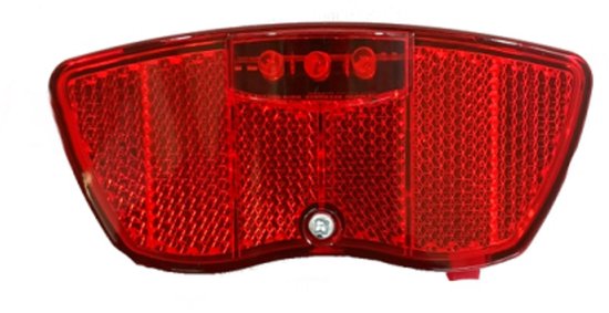 Tom Falkx Achterlicht LED - fietsverlichting - 80mm montage - inclusief batterijen
