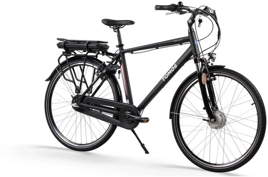 Tomos E-Gent Elektrische Fiets - Hoge Instap - Zwart van Merkloos