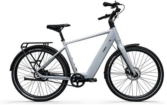 Tomos EB 03 - Elektrische Fiets - 28 inch - 250W motor - Actieradius tot 70 km - Hydraulische schijfremmen - 360Wh accu - Grijs Mat
