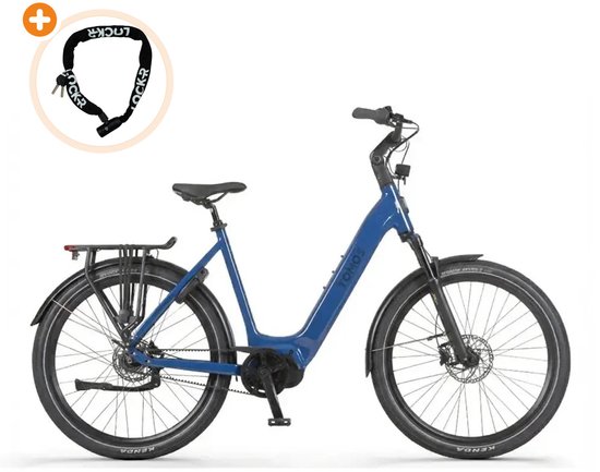 Tomos EB 22 - Elektrische Fiets - 28 inch - 250W motor - Actieradius tot 160 km - Hydraulische schijfremmen - 748Wh accu - Blauw Saffier Glans