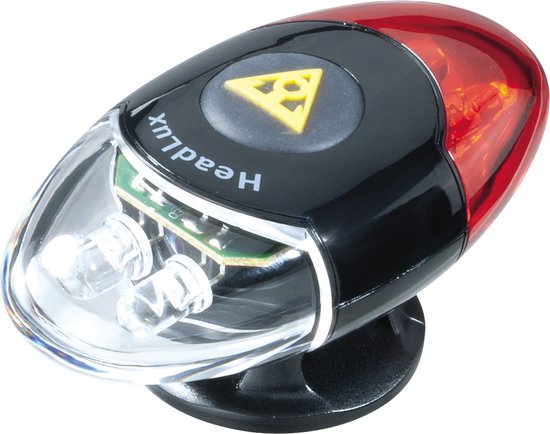 Topeak Headlux Helmet Light - 4 LEDs - wit en rood - veilig rijden