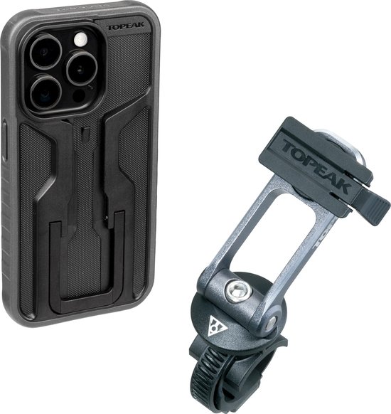 Topeak Ridecase Hoesje Voor Iphone 15 Pro Met Steun Zwart van Topeak