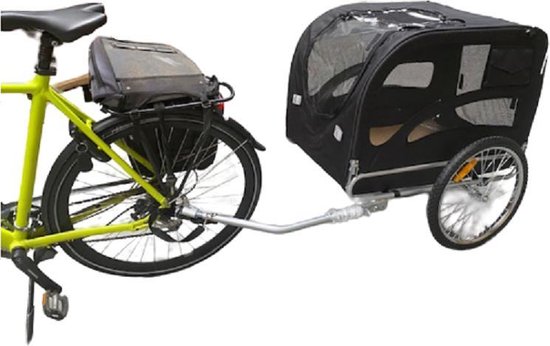 Topmast Fietskar Hondenaanhanger Hondenfietskar - XLarge - Zwart van T