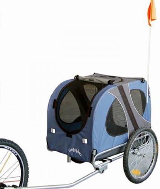 Topmast Hondenfietskar - Fietskar -Hondenaanhanger L Blauw van T