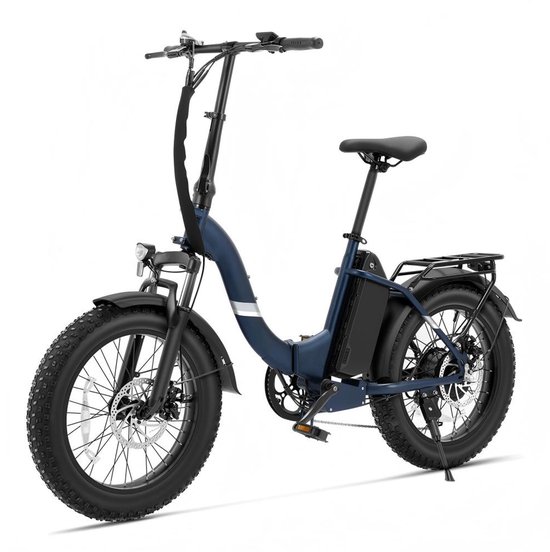 Touroll S2 Opvouwbare Elektrische Fiets 2026 Nieuwe Upgrade 20"×4.0" Dikke Banden - 250W Motor 55Nm - 720Wh Accu 150km Bereik - 7 Versnellingen Shimano - Voorvorkvering 55mm - StVZO Verlichting - Levering 85% Voorgeassembleerd